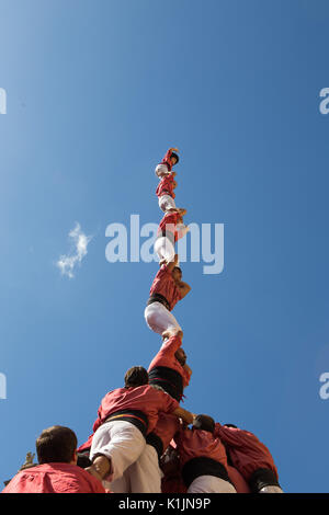 Castells in Tarragona Stock Photo