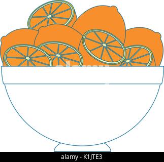 Fruits on dish icon vector illustration graphic design Stock Vector