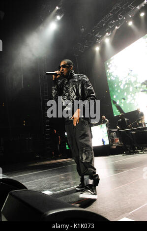 Rapper Shawn Carter aka Jay-Z performing 2009 Power 106 Powerhouse Honda Center August 8,2009 Anaheim,California. Stock Photo