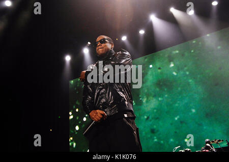 Rapper Shawn Carter aka Jay-Z performing 2009 Power 106 Powerhouse Honda Center August 8,2009 Anaheim,California. Stock Photo