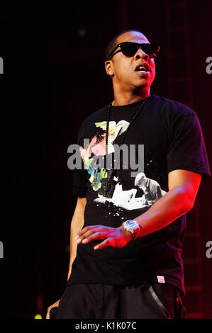 Rapper Shawn Carter aka Jay-Z performing 2009 Power 106 Powerhouse Honda Center August 8,2009 Anaheim,California. Stock Photo