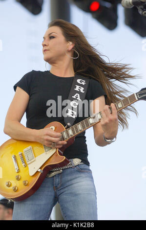 Musician Gretchen Wilson performing 2008 Stagecoach Country Music Festival Indio. Stock Photo