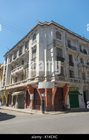 Casablanca, Morocco - May 7, 2017: Historical building in art nouveau in Casablanca downtown. Stock Photo