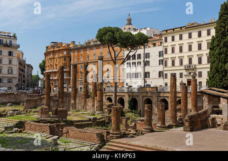 Largo Di Torre Argentina A Square In Rome, Italy, That Hosts Four ...