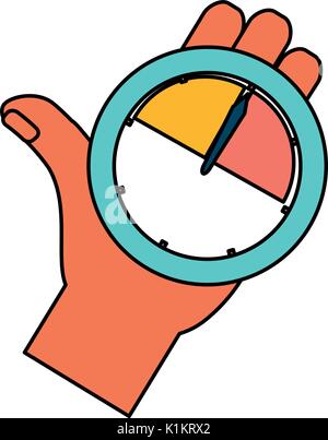 Colorful icon of a key performance indicator kpi chart with a key above ...