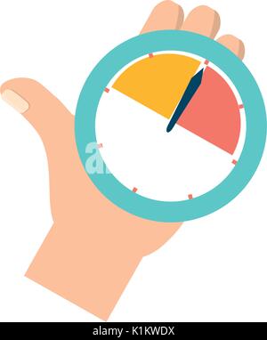 Colorful icon of a key performance indicator kpi chart with a key above ...