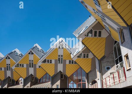 Cube houses, cube architecture, architect Piet Blom, Blaak, Rotterdam, Holland, Netherlands Stock Photo
