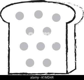 figure delicious slice bread food nutrition Stock Vector Image & Art ...