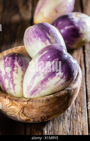 South American fruit sweet cucumber. Pepino dulce or pepino melon on wooden background Stock Photo