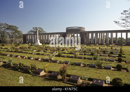 Allied War Memorial Cemetery (1939-1945), Htaukkyant, Burma (Myanmar) Stock Photo