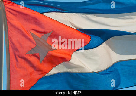 Cuban National Flag Stock Photo
