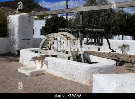Historic communal well, El Pozo de los Frailes, Cabo de Gata national park, Spain Stock Photo