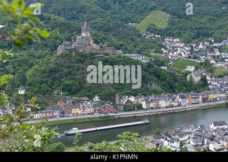 Reichsburg, Cochem, Moselle, Rhineland-Palatinate, Germany Stock Photo