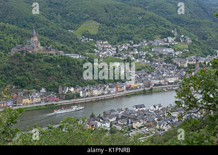 Reichsburg, Cochem, Moselle, Rhineland-Palatinate, Germany Stock Photo