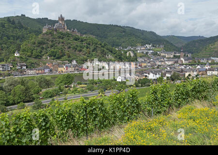 Reichsburg, Cochem, Moselle, Rhineland-Palatinate, Germany Stock Photo