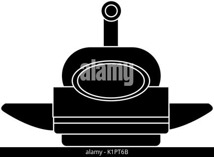 smart robot future technologies theme on white background vector illustration Stock Vector