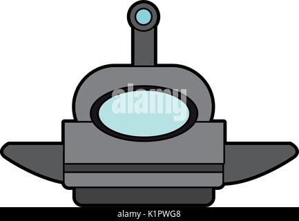 smart robot future technologies theme on white background vector illustration Stock Vector