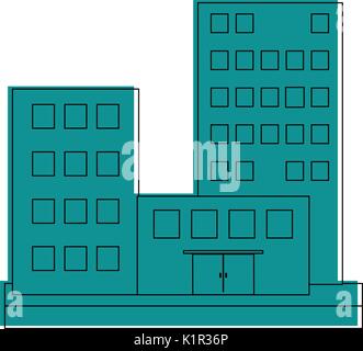 big city building icon image  Stock Vector