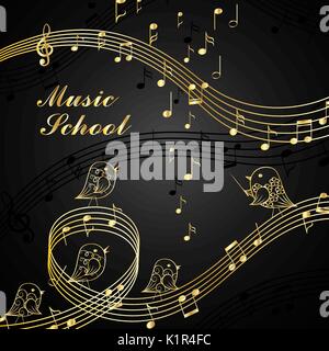 Musical design elements Stock Vector