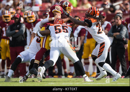 Cincinnati Bengals offensive guard Mike Jordan (60) stretches against the Tampa  Bay Buccaneers in a pre-season NFL football game, Saturday, Aug. 14, 2021  in Tampa, Fla. (AP Photo/Alex Menendez Stock Photo - Alamy