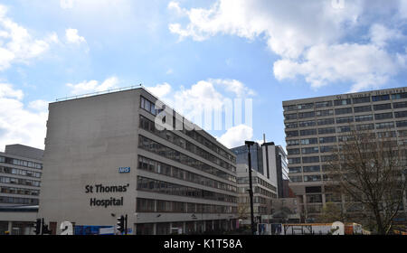 St. Thomas hospital in London, UK Stock Photo