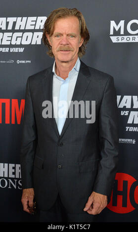 William H. Macy attends the Floyd Mayweather Jr vs Conor McGregor fight ...