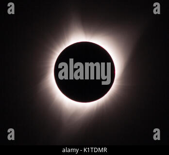 Solar eclipse, Madras, Oregon Stock Photo