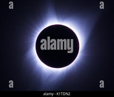 Solar eclipse, Madras, Oregon Stock Photo