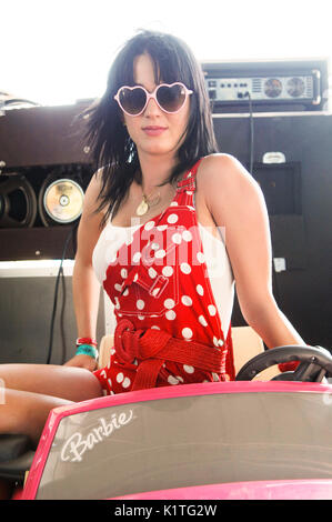 Katy Perry exclusive portraits 2008 Vans Warped Tour Pomona Fairgrounds Pomona. Stock Photo