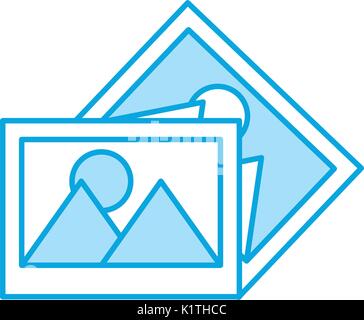 pictures data file icon Stock Vector