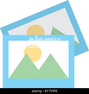 pictures data file icon Stock Vector