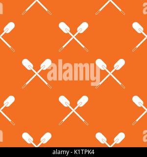 Two wooden crossed oars pattern seamless Stock Vector