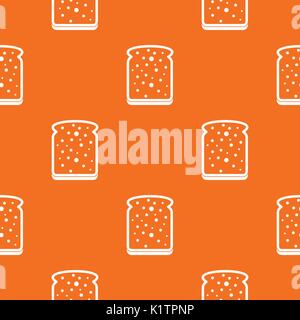 Slice of white bread pattern seamless Stock Vector
