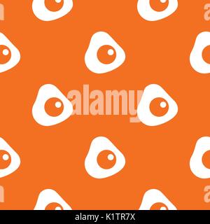 Fried egg pattern seamless Stock Vector