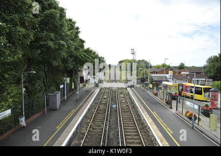 merseyrail train at maghull train station Liverpool UK Stock Photo - Alamy