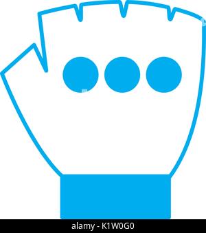 gym glove icon over white background vector illustration Stock Vector ...