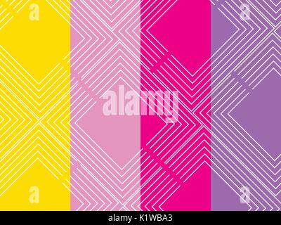Background with a flat geometric design with squares and stripes. Vector illustration Stock Vector