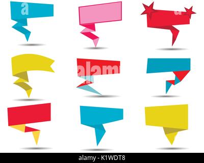 Callouts on a white background. Vector illustration. Stock Vector