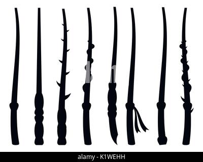 Download silhouette vector illustration of a wizard Stock Vector ...
