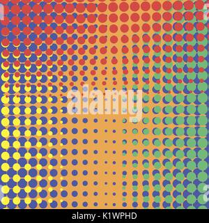 Colored Halftone Background Stock Vector