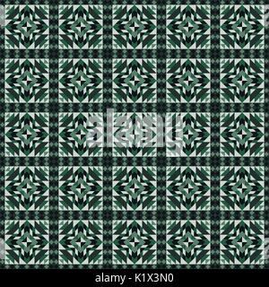 Linoleum seamless pattern. Geometric mosaic. Vector illustration Stock Vector