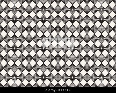 Seamless pattern with geometric shapes, repeating striped background. Vector illustration Stock Vector