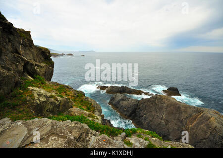 Views of the coast of death in Valdoviño is a municipality of the autonomous community of Galicia Stock Photo