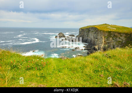 Views of the coast of death in Valdoviño is a municipality of the autonomous community of Galicia Stock Photo