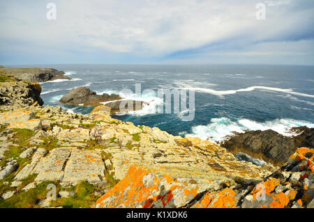 Views of the coast of death in Valdoviño is a municipality of the autonomous community of Galicia Stock Photo