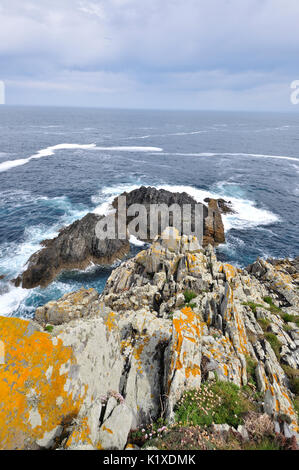 Views of the coast of death in Valdoviño is a municipality of the autonomous community of Galicia Stock Photo