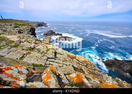 Views of the coast of death in Valdoviño is a municipality of the autonomous community of Galicia Stock Photo