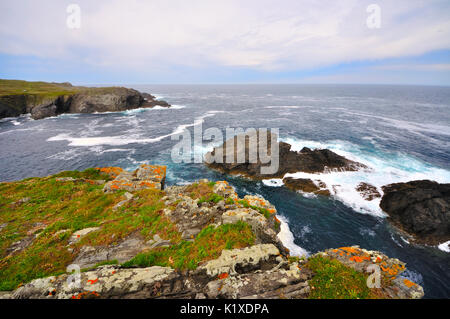 Views of the coast of death in Valdoviño is a municipality of the autonomous community of Galicia Stock Photo