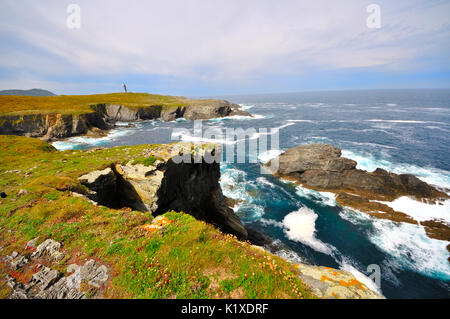 Views of the coast of death in Valdoviño is a municipality of the autonomous community of Galicia Stock Photo