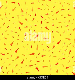 Hot Red Peppers Seamless Pattern Stock Vector
